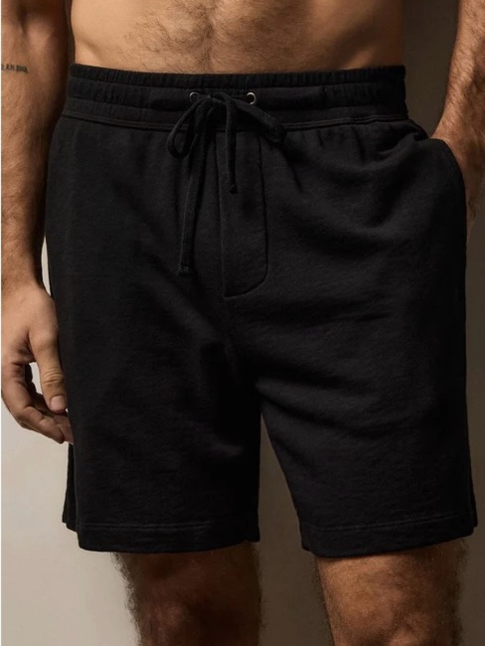 Standard James Perse Vintage French Terry Sweat Short Black Size 4